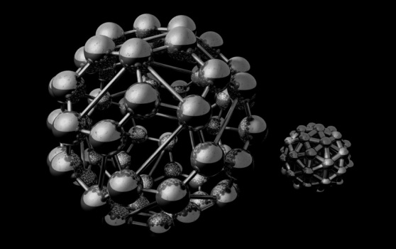 3D model van Buckminsterfullereen